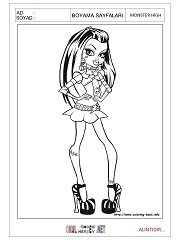 Monster High boyama sayfaları